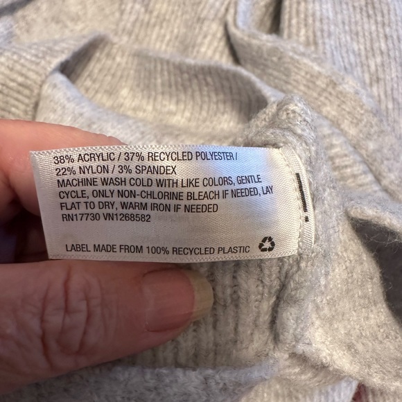 Isabel Maternity Gray Sweater Dress Size Medium - Picture 3 of 13